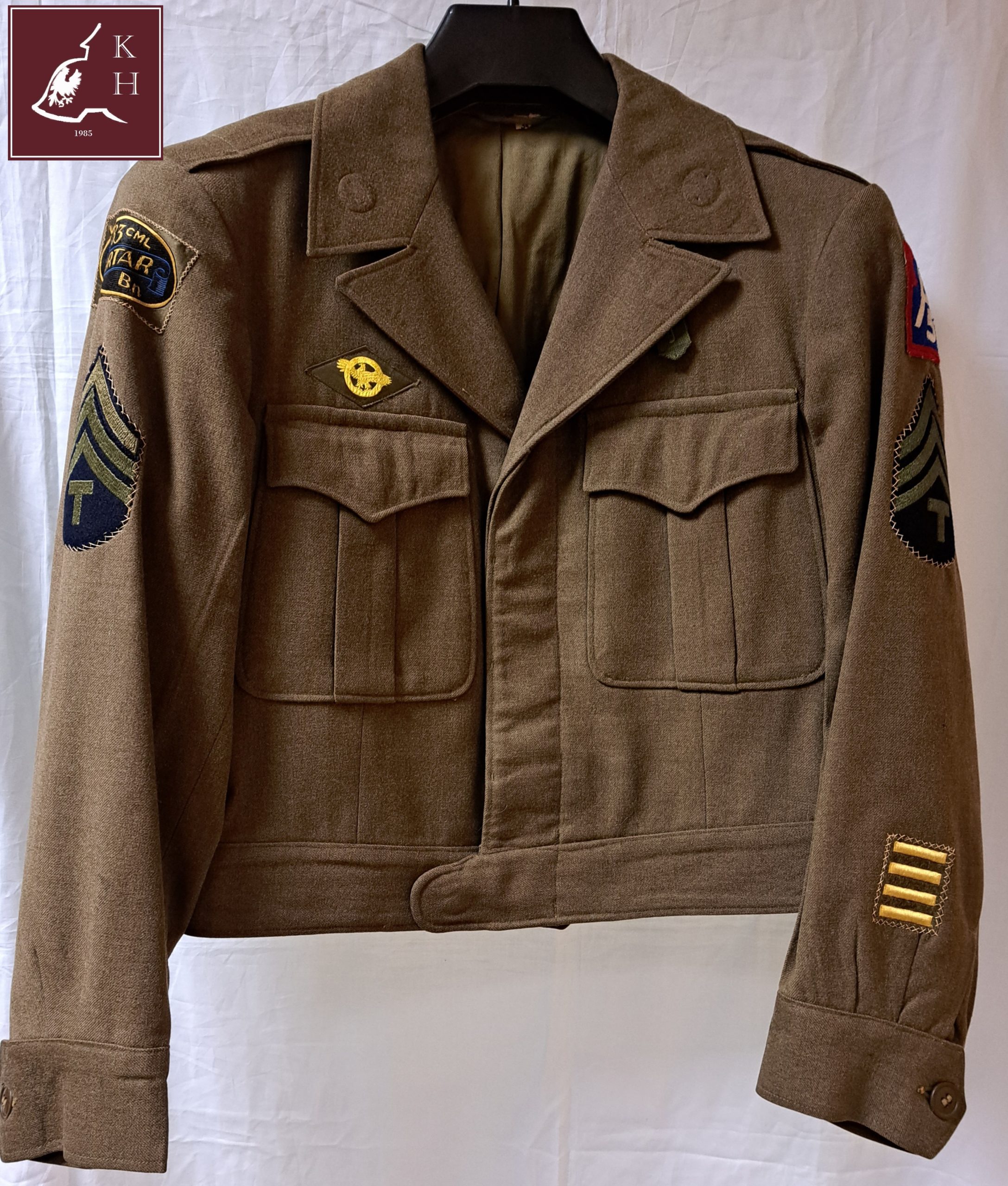 IKE JACKET – 5th ARMY - SERGEANT TECHNICIAN 4th GRADE - 83 CML MORTAR ...